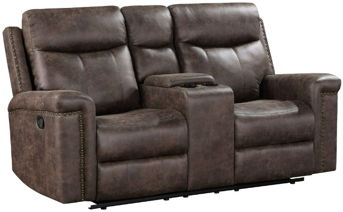 New Classic Home Furnishings Quade Console Loveseat with Dual