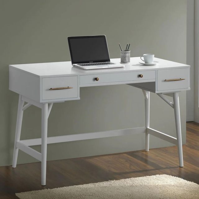 Coaster® Mugga White 3-Drawer Writing Desk-3