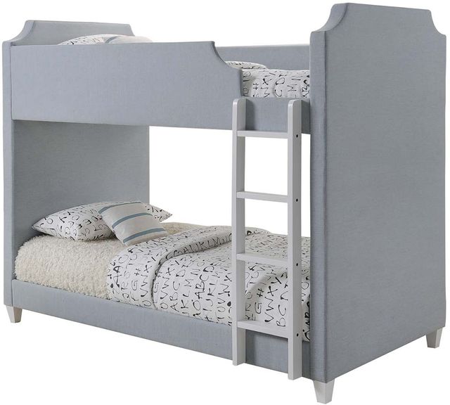 Coaster® Gilroy Youth Traditional Grey Twin-Over-Twin Bunk Bed