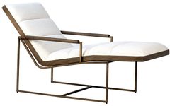 Dovetail Karen Brown/White Occasional Chair