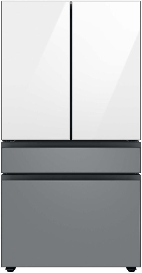 Samsung Bespoke 36" Matte Grey Glass French Door Refrigerator Bottom Panel 1