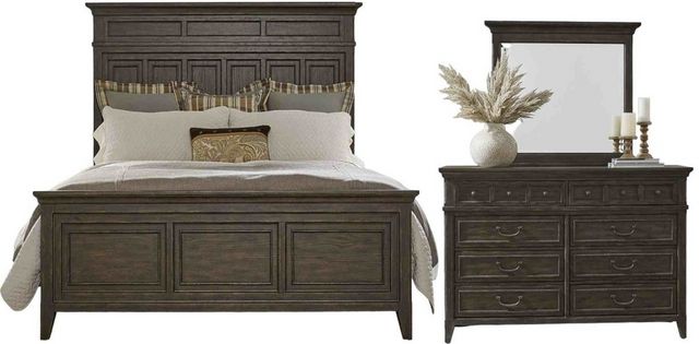 Liberty Paradise Valley 3-Piece Saddle Brown Queen Panel Bedroom Set ...