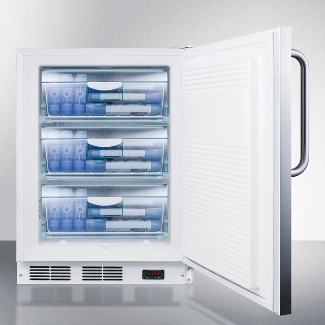 Accucold® by Summit® Commercial 3.5 Cu. Ft. Stainless Steel ADA Compliant All Freezer 2