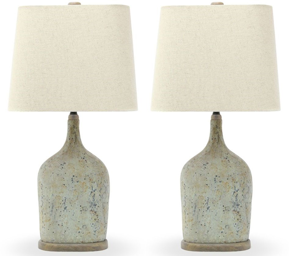 sage ceramic table lamp