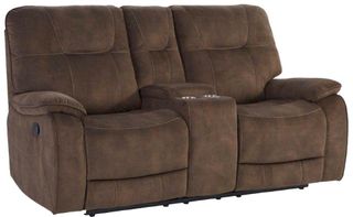 Parker House® Copper Shadow Brown Manual Console Loveseat