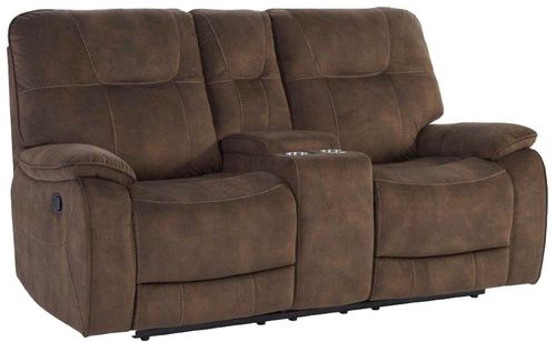 Parker House® Copper Shadow Brown Manual Console Reclining Loveseat