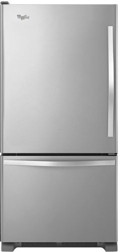 Réfrigérateur à congélateur inférieur de 30 po Whirlpool® de 18.7 pi³ - Acier inoxydable monochromatique