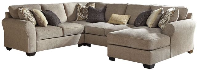 Benchcraft® Pantomine 4-Piece Driftwood Sectional with Chaise