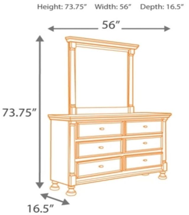 Signature Design by Ashley® Kaslyn White Dresser and Mirror 1