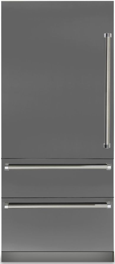 Viking® 7 Series 20.0 Cu. Ft. Damascus Grey Professional Built In Left Hinge Bottom Freezer Refrigerator 0