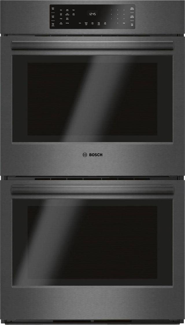 Bosch 800 Series 30" Black Stainless Steel Double Electric Wall Oven