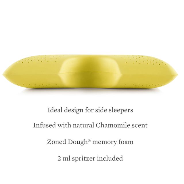 Malouf® Z™ Shoulder Zoned Dough® Chamomile Queen Pillow 1