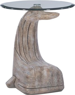 Powell® Moby Driftwood Whale Side Table
