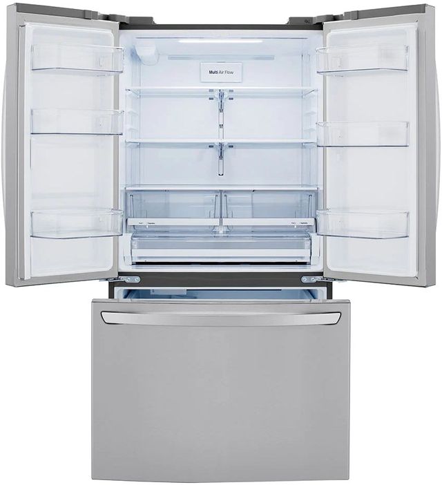 LG 29 Cu. Ft. PrintProof™ Stainless Steel Smart Counter Depth French Door Refrigerator  2