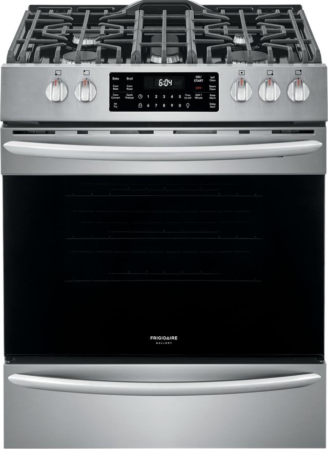 Frigidaire Gallery® 29.88" Stainless Steel Free Standing Gas Range with Air Fry