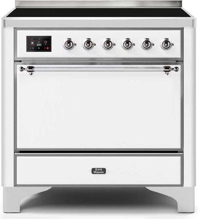 Ilve Majestic Series 36" Stainless Steel Freestanding Induction Range 9