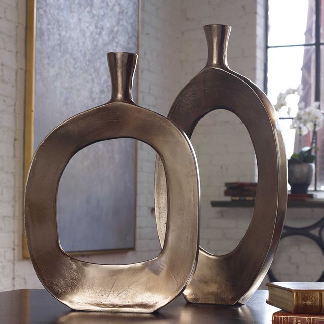 Uttermost® Kyler Bronze Vases-2