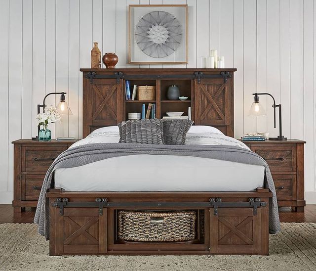 A-America® Sun Valley Brown King Rotating Storage Bed | 371 Furniture ...