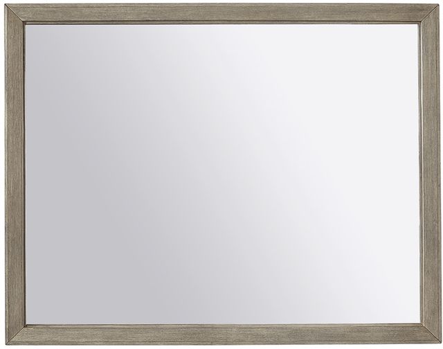 Aspenhome® Platinum Gray Linen Landscape Mirror
