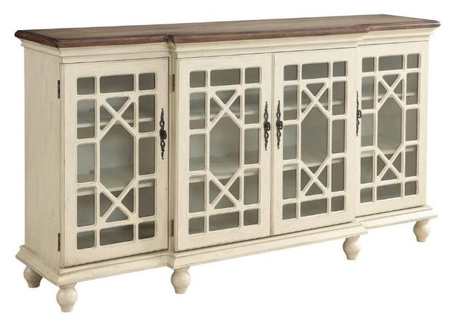 Coast2Coast Home™ Accents by Andy Stein Brown/Mills Textured Ivory Media Credenza