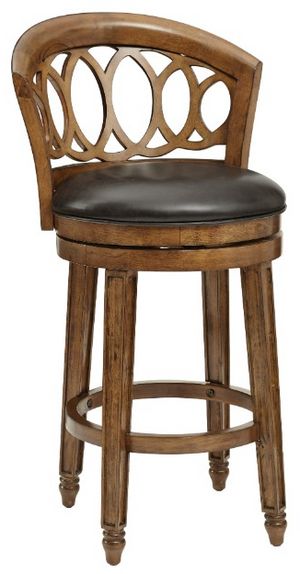 Hillsdale Furniture Adelyn Brown Cherry Swivel Counter Stool