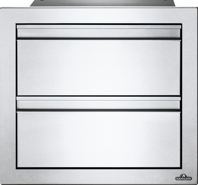 Napoleon Stainless Steel Double Drawer