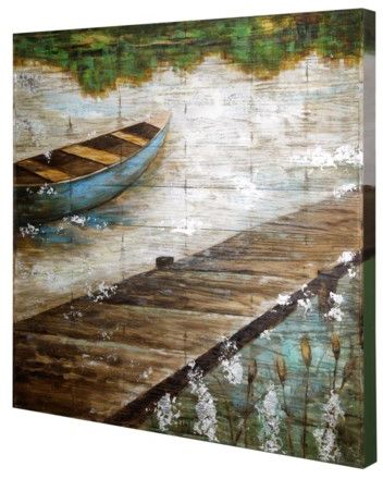 StyleCraft Wooden Slat Panel Wall Art