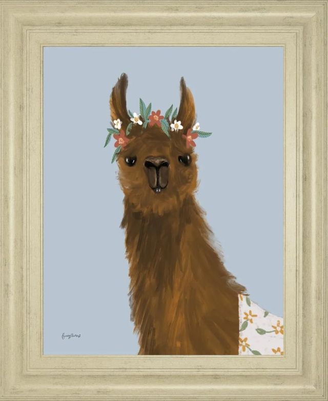 Classy Art Delightful Alpacas II by Becky Thorns Wall Art | Fischer ...