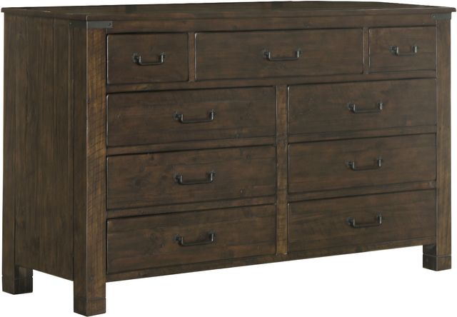 Magnussen Home® Pine Hill 9-Drawer Rustic Pine Dresser-0