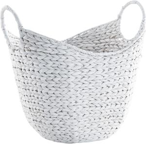 Mill Street® Perlman Antique White 18" Basket