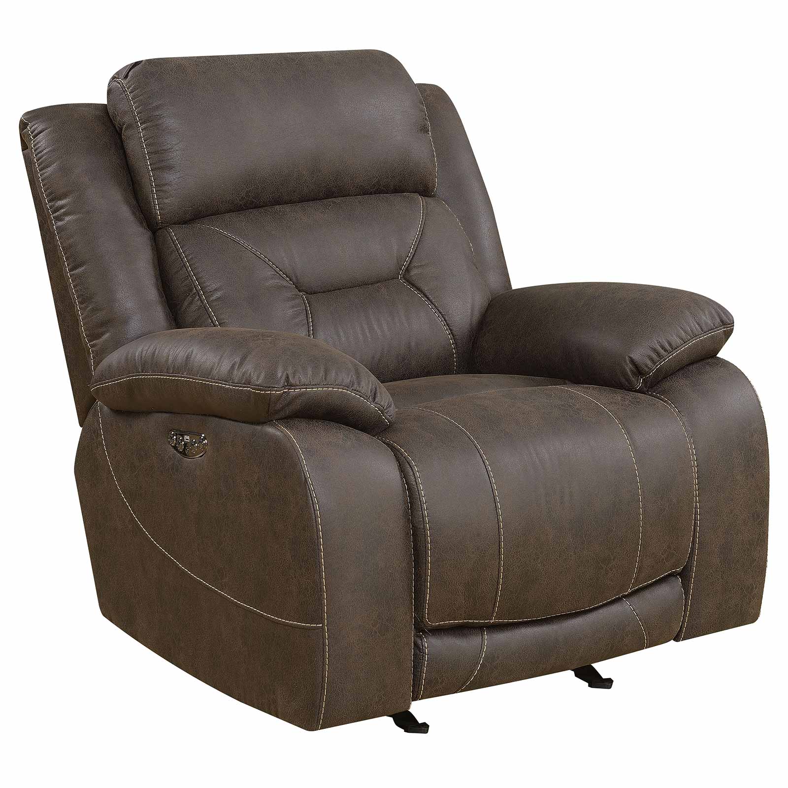 Steve Silver Co. Aria Saddle Brown Dual-Power Recliner