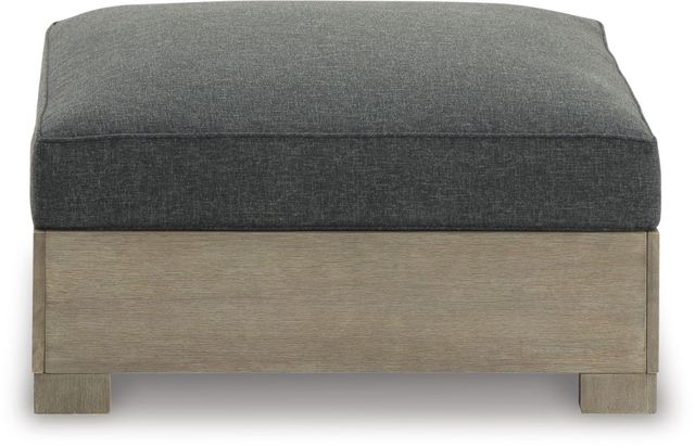 Signature Design by Ashley® Citrine Park Brown Outdoor Ottoman with Cushion 1