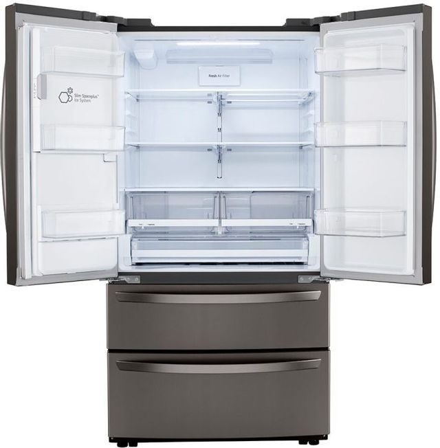 LG 22.0 Cu. Ft. Black Stainless Steel Counter Depth French Door Refrigerator 4