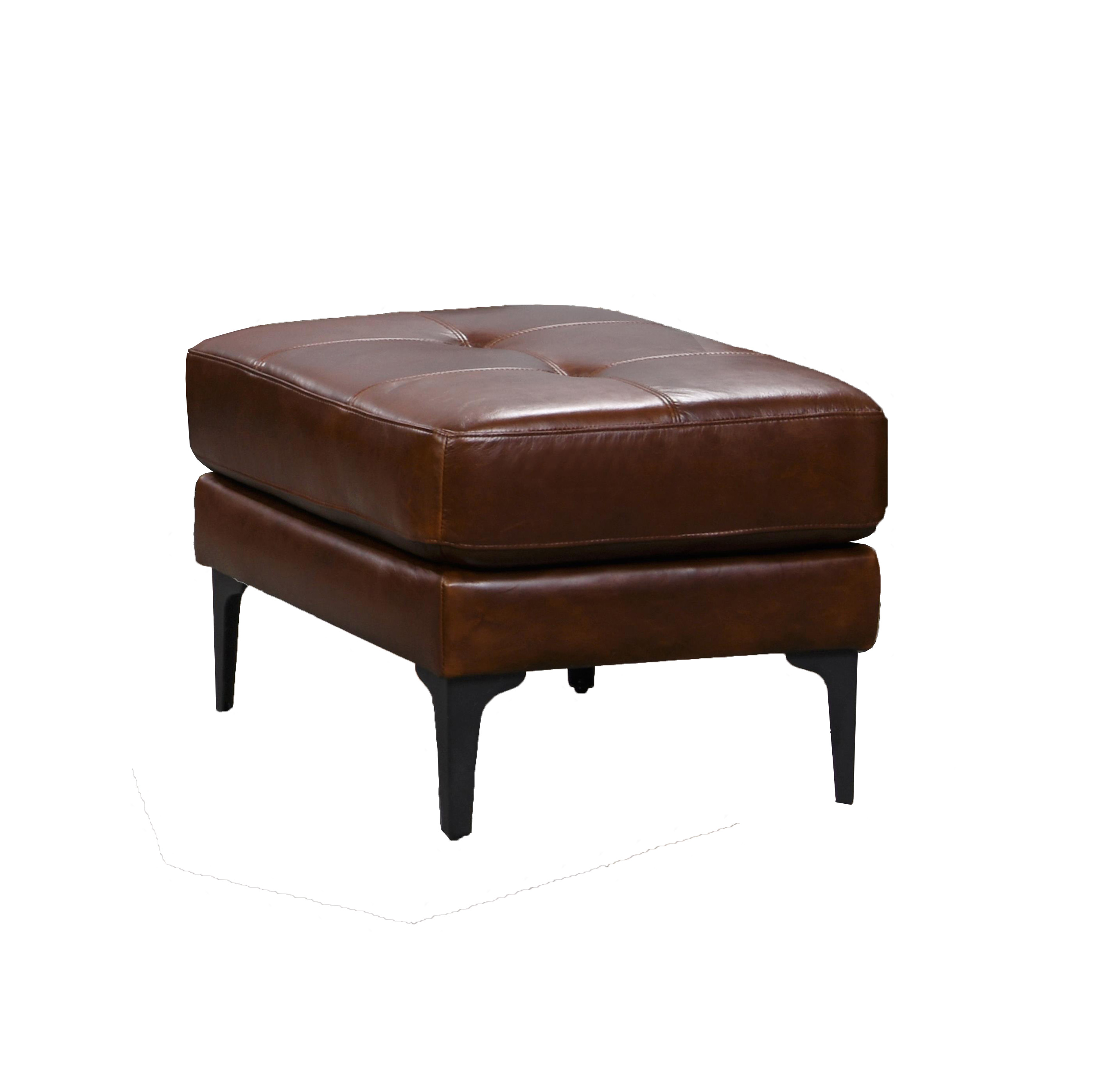 Niroflex Chocolate Leather Ottoman