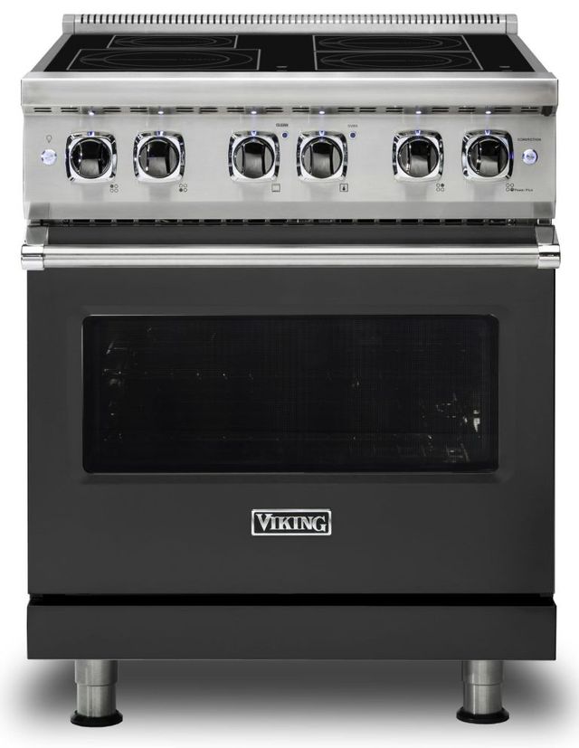 Viking® 5 Series 30" Cast Black Pro Style Induction Range