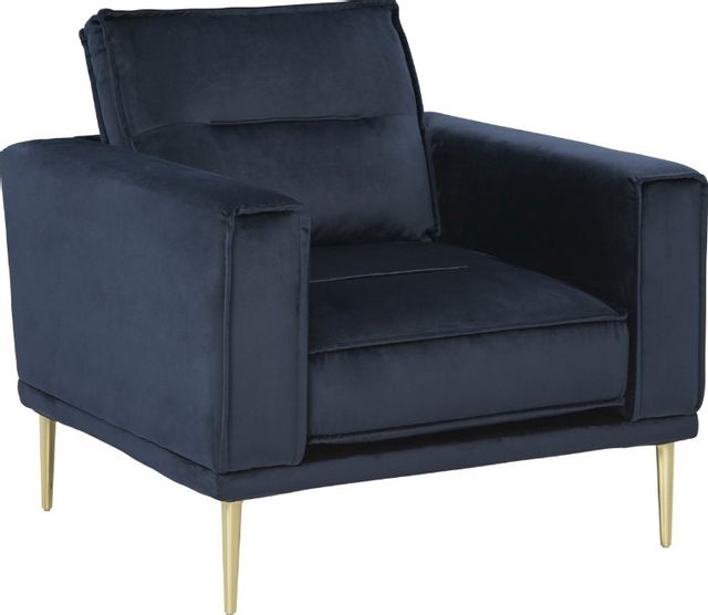 Signature Design by Ashley® Macleary 2-Piece Navy Chair and Ottoman Set-1