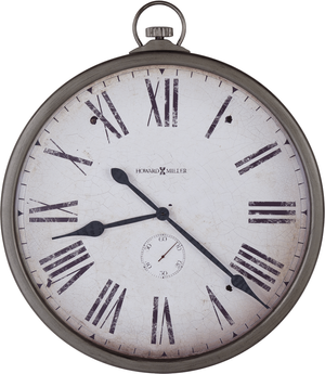Howard Miller® Gallery Pocket Watch 30" Antique Nickel Wall Clock