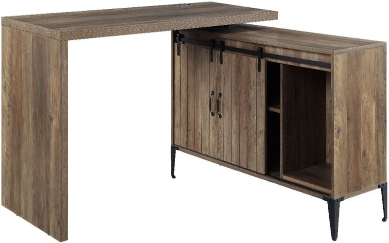 acme furniture writing desk oak