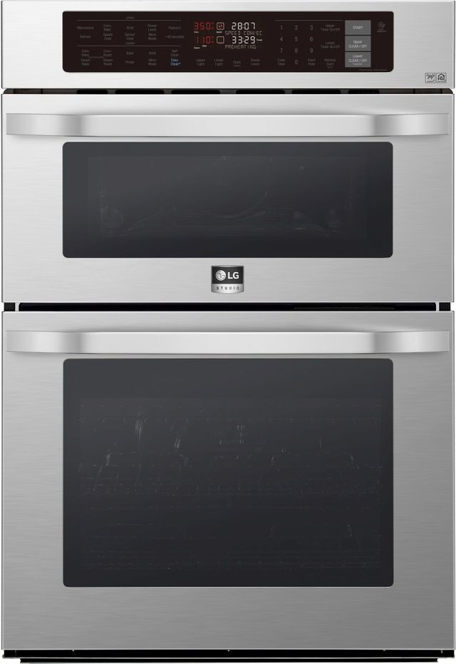 LG STUDIO 30'' Stainless Steel Electric Double Oven-0