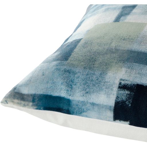 Surya Balliano Aqua 18"x18" Toss Pillow with Polyester Insert-1