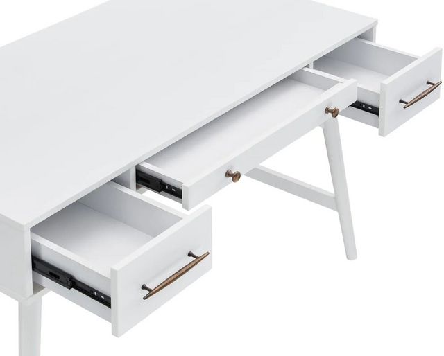 Coaster® Mugga White 3-Drawer Writing Desk-1