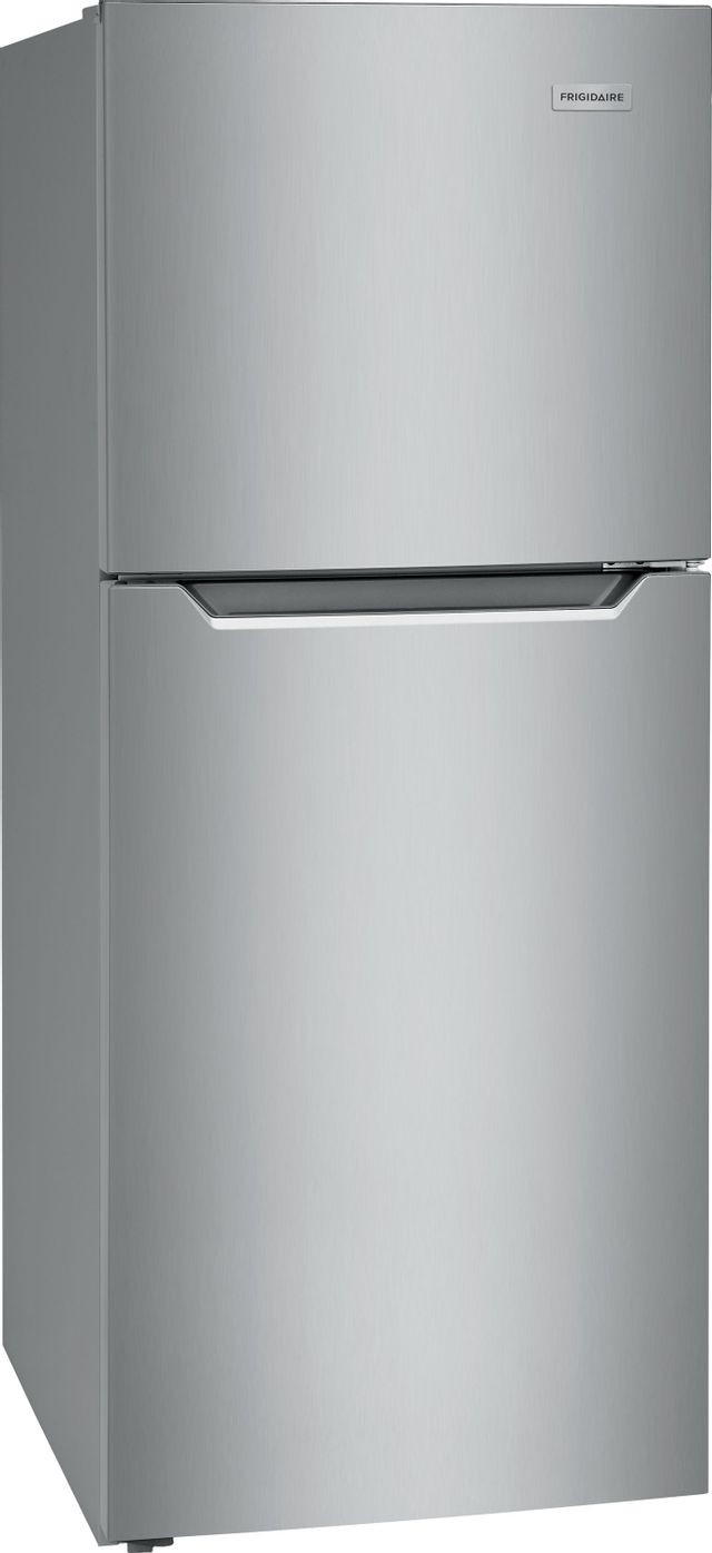 Frigidaire® 10.1 Cu. Ft. Brushed Steel Top Freezer Refrigerator 5