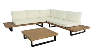 Progressive® Furniture Sandbar 3-Piece White Outdoor Table Set