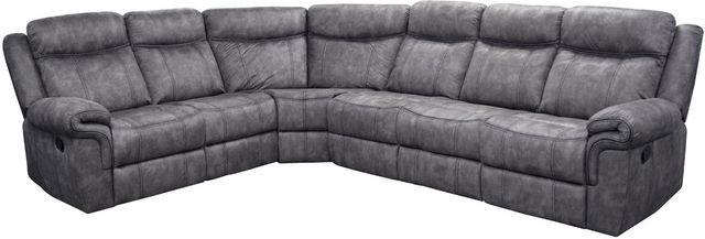 American Wholesale Furniture Knoxville 3-Piece Gray Manual Reclining ...