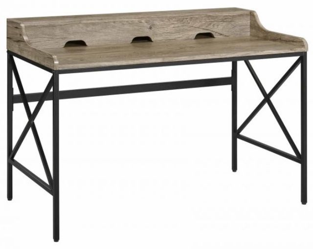 Steve Silver Co. Corday 2-Piece Black/Gray Wood Desk Set-1