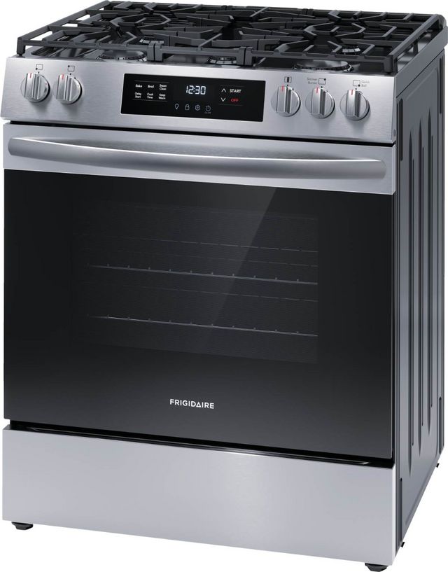 Frigidaire® 30" Stainless Steel Freestanding Gas Range with Front Controls 3