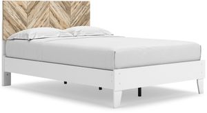 Signature Design by Ashley® Piperton Matte White Full Panel Platform Bed