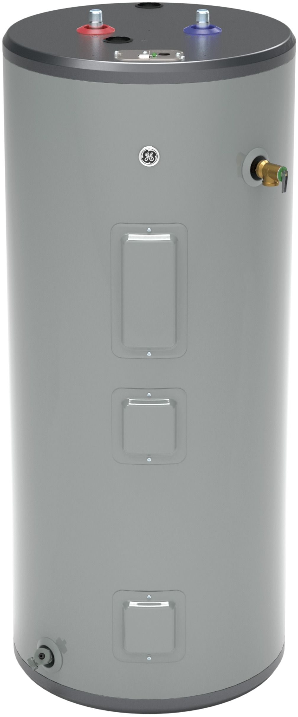 GE® 40 Gallon Gray Electric Water Heater-GE40S08BAM | Tony's Appliance