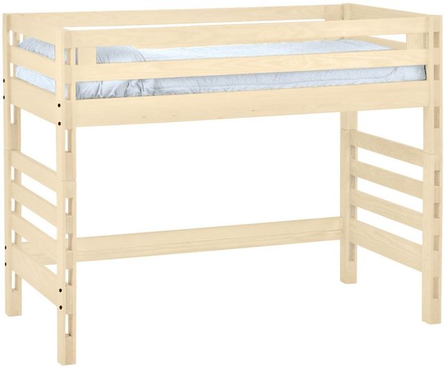 Crate Designs™ Graphite Full Ladder End Loft Bed 10