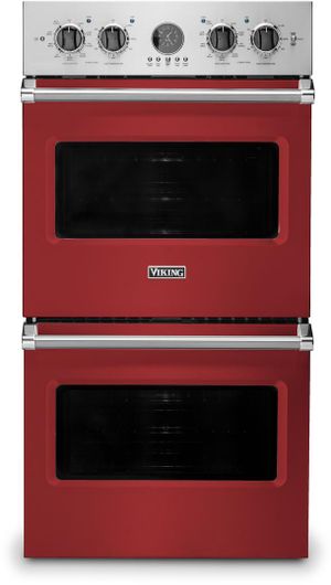 Viking® Professional 5 Series 26.5" Electric Double Oven Built In-Apple Red